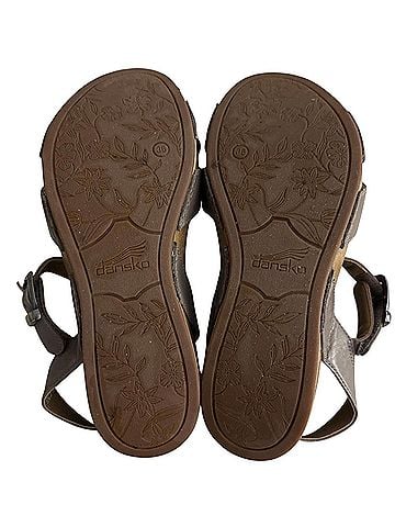 Dansko Laurie wedge in Burnished Calf Sandals (view 2)