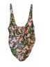 Isabel Maternity 82% Nylon 18% Spandex 100% Polyester Floral Multi Color One Piece Swimsuit Size L - photo 1