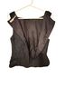 Leon Max 76% Cotton 24% Polyester 100% Silk Black Sleeveless Blouse Size 8 - photo 2