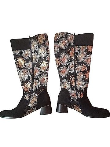 Midnight Velvet Boots (view 2)