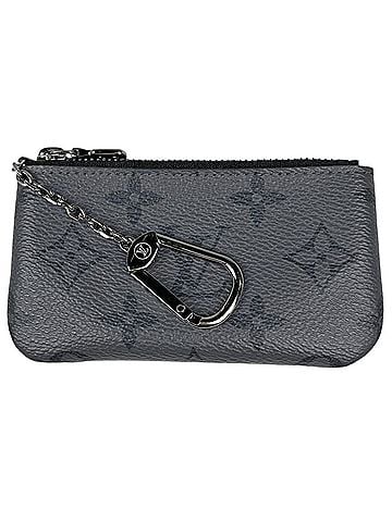 Louis Vuitton Louis Vuitton Pochette Clé Wallet/Coin Case/Accessory/Key Case/Coin Purse in Monogram Eclipse/Monogram Reverse Noir (Black) M80905 - Women's (view 1)