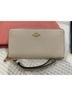 Coach 100% Leather Solid Ivory Leather Wallet One size - photo 3