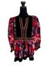 Johnny Was 100% Cotton 82% Rayon 18% Silk Floral Multi Color Blouse Size M - photo 1
