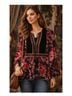 Johnny Was 100% Cotton 82% Rayon 18% Silk Floral Multi Color Blouse Size M - photo 4