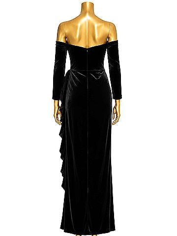 Badgley Mischka Velvet Cocktail Dress (view 2)