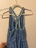 Max Studio Blue Printed Halter Maxi Dress Casual Dress - photo 5