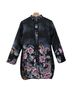 Johnny Was 100% Polyester 100% Polyester Floral Animal Print Black Multi Color Brown Coat Size XS - photo 1