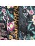 Johnny Was 100% Polyester 100% Polyester Floral Animal Print Black Multi Color Brown Coat Size XS - photo 7