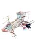 Wildfox Ombre Multi Color One Piece Swimsuit Size L - photo 2