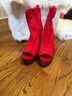 Liliana Red Ankle Boots Size 8 1/2 - photo 3