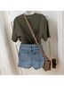STAND STUDIO 100% Lambskin Brown Leather Crossbody Bag One size - photo 9