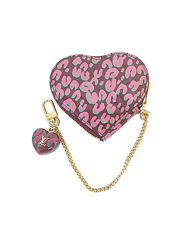 Louis Vuitton Louis Vuitton Vernis Porte Monnaie Coeur Leopard M91474 Wallet/Coin Case (view 2)