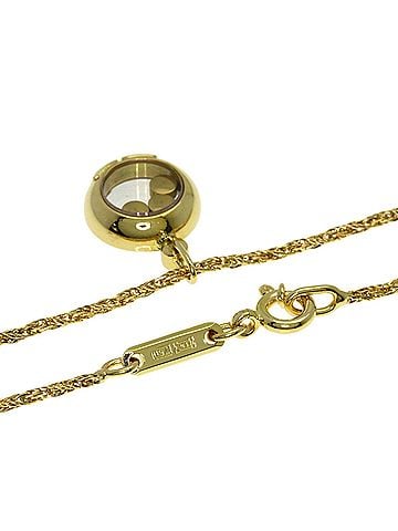 Chopard Chopard Happy Diamonds Sapphire Ruby Emerald Necklace 18K Yellow Gold Women's (view 2)