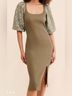 Dolan Floral Green Casual Dress Size M - photo 3