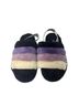 Ugg 100% Sheepskin Stripes Purple Black Sandals Size 8 - photo 4