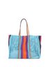 Gucci 100% Raffia Blue Interlocking G Web Tote Raffia Large One size - photo 4
