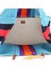 Gucci 100% Raffia Blue Interlocking G Web Tote Raffia Large One size - photo 6