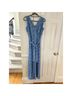 J. McLaughlin Print Blue Jumpsuit Size 8 - photo 4