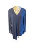 Alfani 96% Polyester 4% Spandex 100% Polyester Solid Blue Long Sleeve T-Shirt Size 1X - photo 1