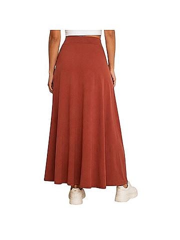 Halara High Waisted Decorative Buckle 2-in-1 Maxi Casual Skirt Skort (view 2)