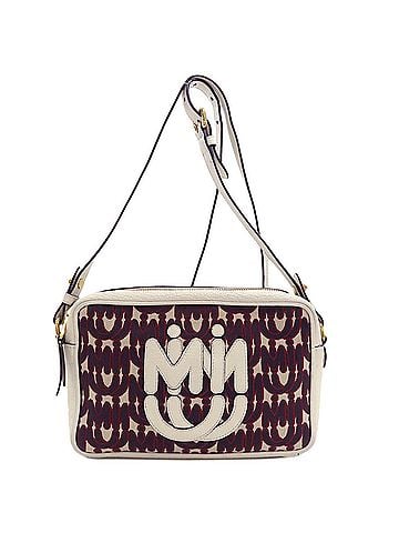 Miu Miu Miu Miu Miu Logo Shoulder Bag Leather Women's MIUMIU (view 1)