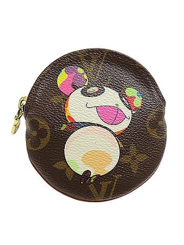 Louis Vuitton Louis Vuitton M61928 Porte Monnaie Rond Panda Takashi Murakami Collaboration Coin Case Monogram Canvas Women's LOUIS VUITTON (view 1)
