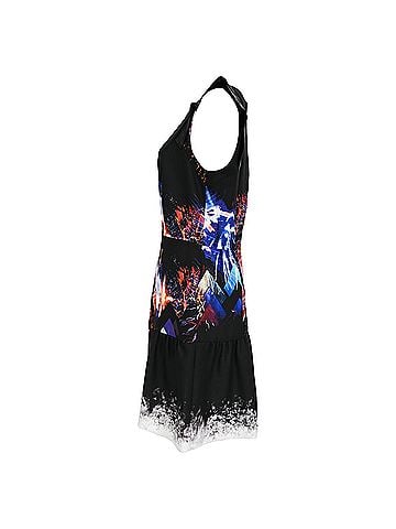 Sandro Sandro Firework-Print Mini Dress in Black Polyester (view 2)