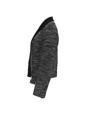 Sandro Sandro Tweed Zip-Accent Blazer in Black Wool (view 2)