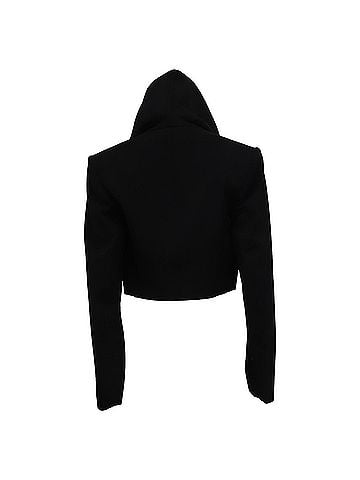 Alaïa Alaïa Hooded Bolero Jacket in Black Viscose (view 2)