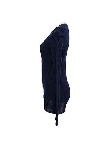Prada Prada V-neck Cardigan in Navy Blue Cashmere (view 2)