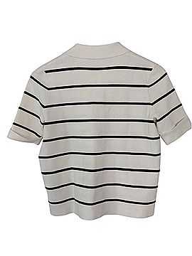 T Tahari Short Sleeve Striped Cardigan (view 2)