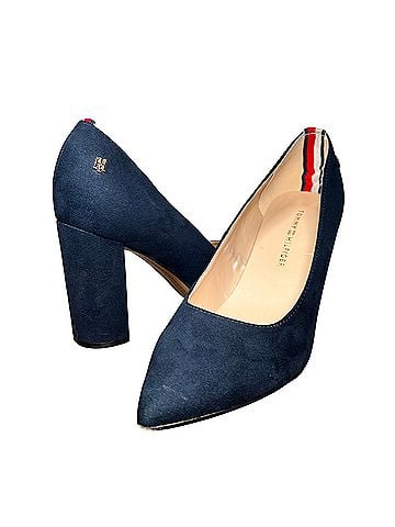 Tommy Hilfiger Navy Block Heels (view 1)