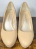 Etienne Aigner 100% Patent Leather Tan Heels Size 7 1/2 - photo 3