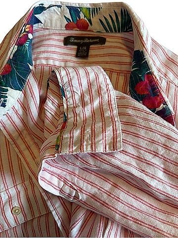 Tommy Bahama Women's Coastalina Ocean Surf Stripe Long Sleeve Button-Down Shirt (view 1)