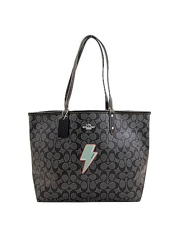 Coach Coach Signature Reversible Tote Bag, PVC, Women's, COACH (view 1)