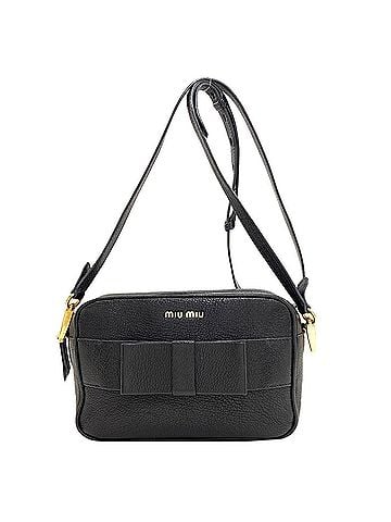 Miu Miu Miu Miu Miu Ribbon Motif Shoulder Bag Leather Women's MIUMIU (view 1)