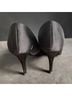 Caparros 100% Satin Black Heels Size 9 - photo 3