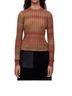 RE/DONE 100% Wool Stripes Brown Green Wool Pullover Sweater Size M - photo 1