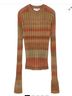 RE/DONE 100% Wool Stripes Brown Green Wool Pullover Sweater Size M - photo 4