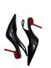 Charles & Keith Black Red Heels Size 7 1/2 - photo 2