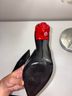 Charles & Keith Black Red Heels Size 7 1/2 - photo 3