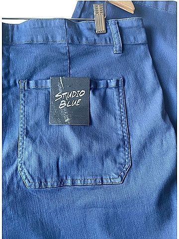 Stitch Fix Studio Blue Straight High Rise Capris Casual Pants (view 2)