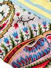 Johnny Was 100% Rayon 100% Polyester Floral Paisley Multi Color Short Sleeve Blouse Size M - photo 4