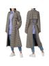 Rokh Houndstooth Black Brown Tan Trenchcoat Size 10 - photo 1
