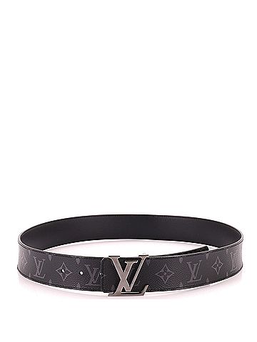 Louis Vuitton LV Initiales Reversible Belt Monogram Eclipse Canvas and Leather Wide (view 2)