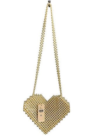 Anthropologie Pearl Beaded Heart Shaped Bag Shoulder Bag (view 1)