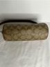 Coach 100% Coated Canvas 100% Leather Solid Brown Tan Leather Shoulder Bag One size - photo 6