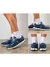 On Cloud 100% Mesh Blue White Gray Sneakers Size 7 1/2 - photo 3