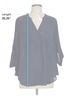 Torrid 100% Polyester Blue Torrid 3/4 Sleeve Blouse Size L - photo 5