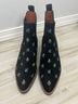 Coach 100% Leather Floral Black Ankle Boots Size 5 - photo 5
